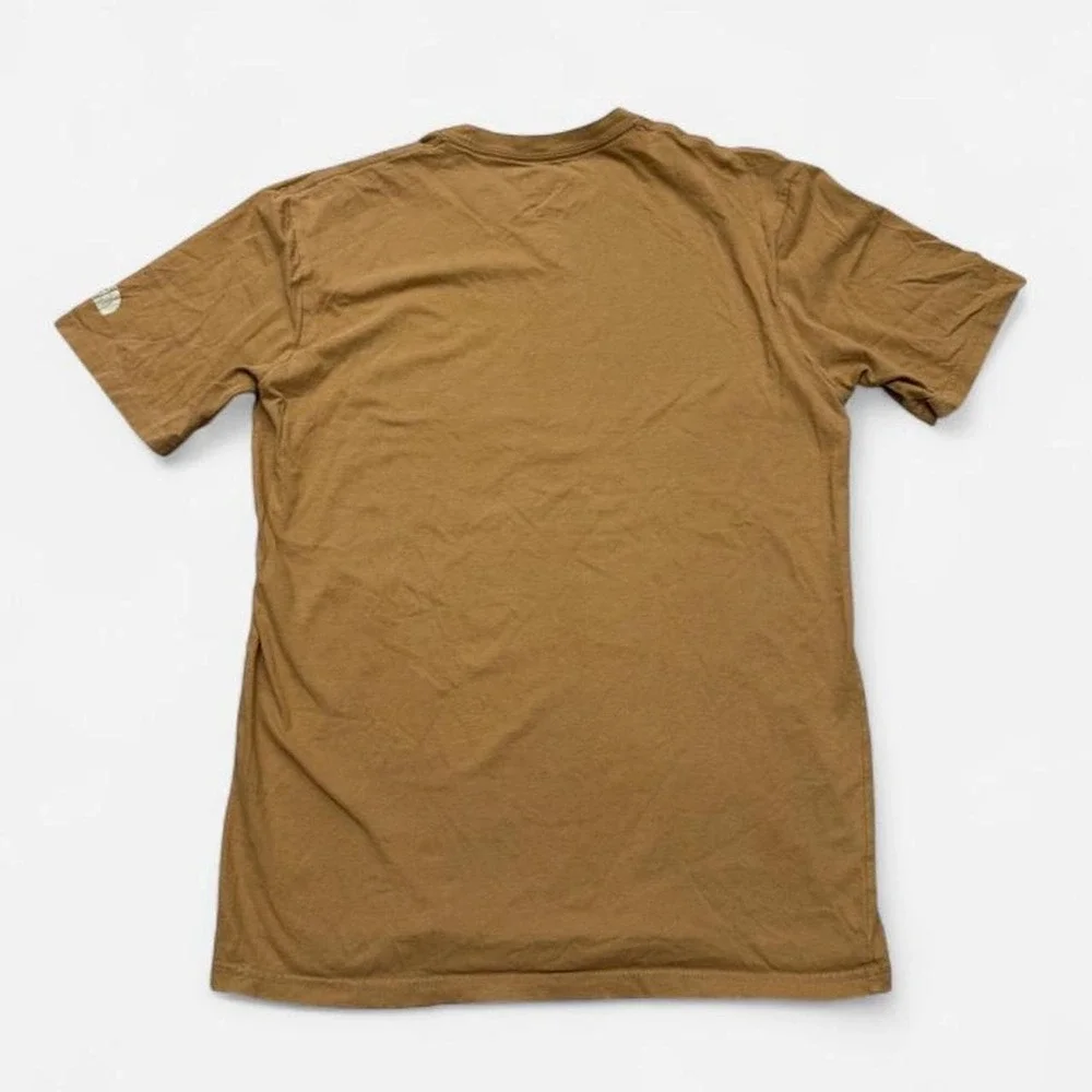 The North Face Mens Khaki Tan Brown Graphic T-Shirt Since 1966 Small